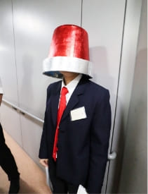 ハロウィンの手作り仮装の写真